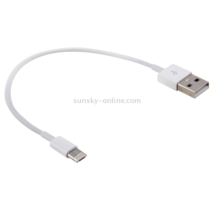 2 in 1 Round Wire 20cm Micro USB & 8 Pin to USB Data / Charger Cable 2 in 1 Round Wire 20cm Micro USB & 8 Pin to USB Data / Charger Cable