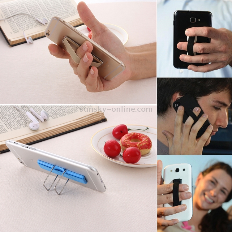 ER 4 Uds. Soporte elástico para dedo de teléfono móvil, soporte elástico  antideslizante para correa de teléfono, soporte para teléfono con correa  para muñeca y dedo, soporte para agarre de teléfono móvil