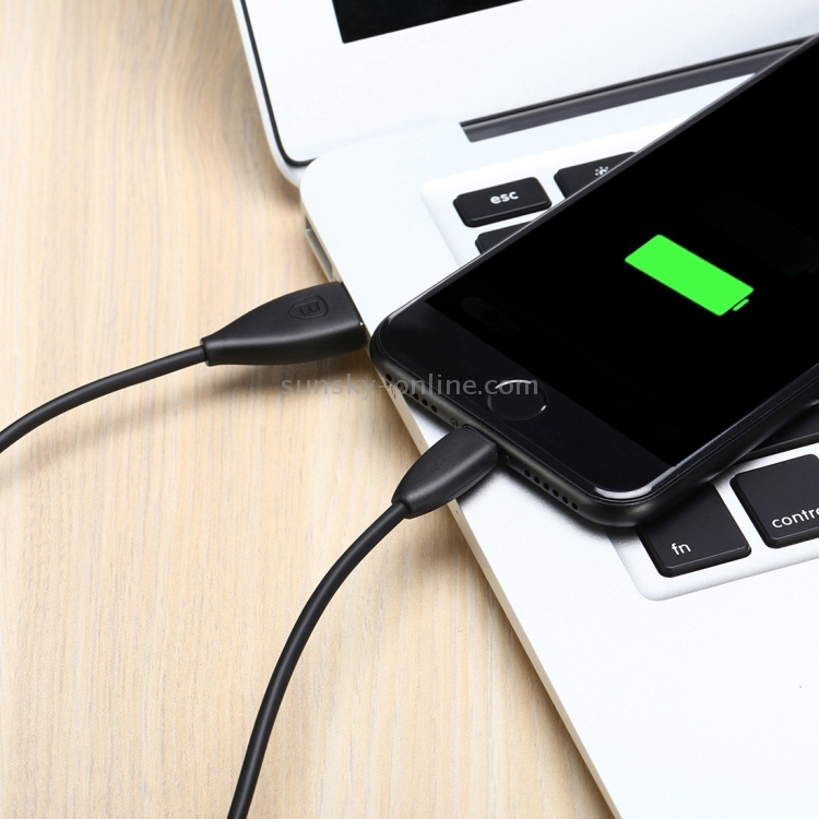 Baseus CALMY-01 1.2m 2A 8 Pin to USB Data Sync Charger Cable / Small Pretty Waist Cable Baseus CALMY-01 1.2m 2A 8 Pin to USB Data Sync Charger Cable / Small Pretty Waist Cable