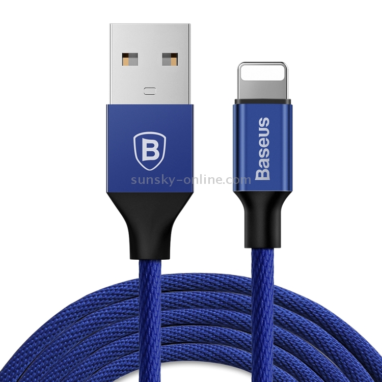 Baseus 3m 1.5A Yiven Cable Woven Style Metal Head 8 Pin to USB Data Sync Charging Cable Baseus 3m 1.5A Yiven Cable Woven Style Metal Head 8 Pin to USB Data Sync Charging Cable