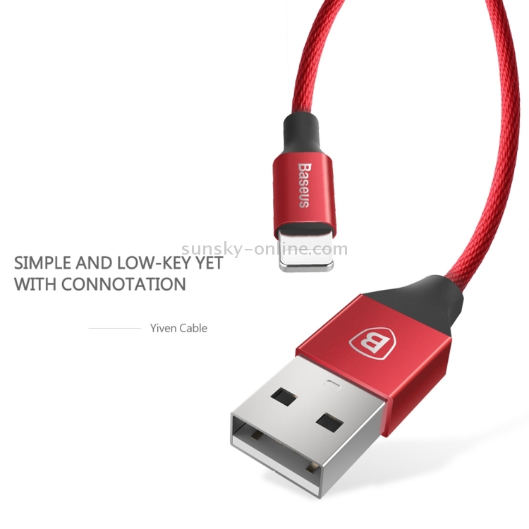 Baseus 3m 1.5A Yiven Cable Woven Style Metal Head 8 Pin to USB Data Sync Charging Cable Baseus 3m 1.5A Yiven Cable Woven Style Metal Head 8 Pin to USB Data Sync Charging Cable