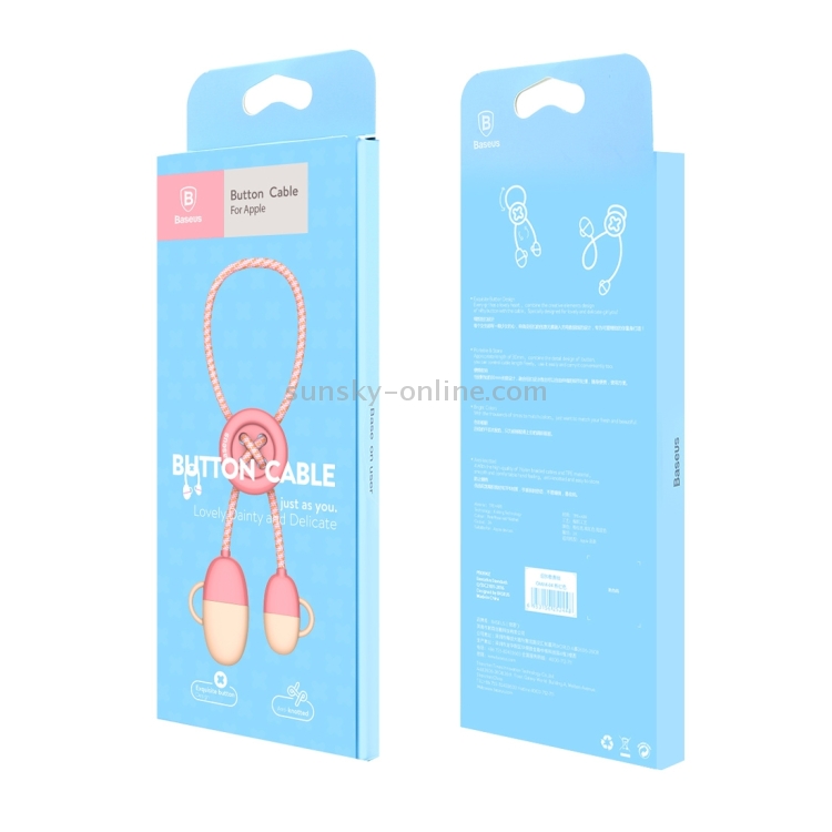 Baseus 2A 8 Pin to USB Data Sync Charger Cable / Button Cable Baseus 2A 8 Pin to USB Data Sync Charger Cable / Button Cable
