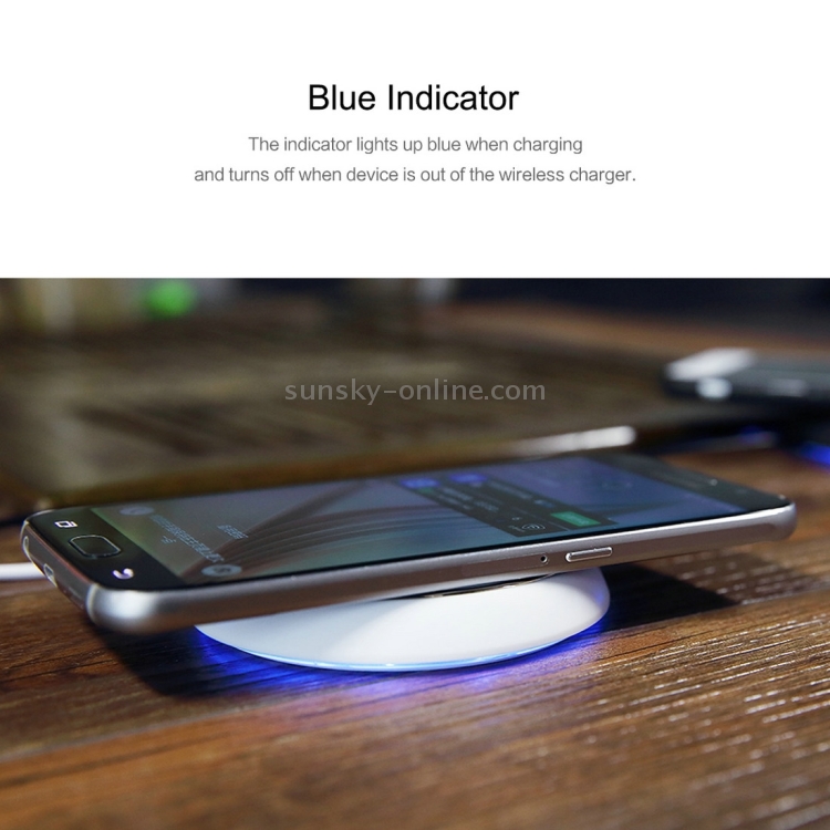 ROCK QI Standard Smart Recognition Auto-disconnect Wireless Charger with Blue Indicator for iPhone 8 / 8 Plus / X & Smart Phones(Black) ROCK QI Standard Smart Recognition Auto-disconnect Wireless Charger with Blue Indicator for iPhone 8 / 8 Plus / X & Smart Phones(Black)