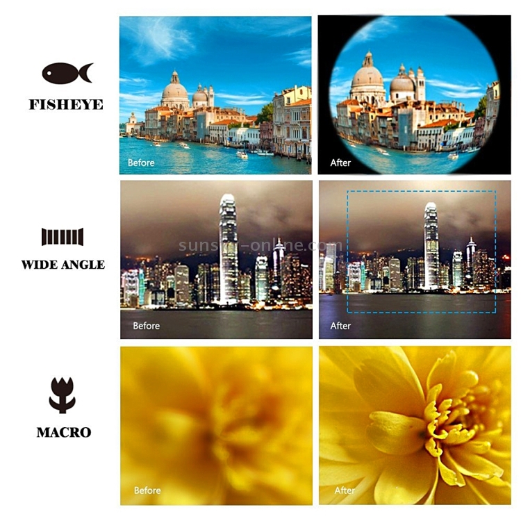 3 in 1 Universal 185 Degrees Fisheye Lens + 0.65X Super Wide Angle + 10X Macro Lens with Clip & Carrying Bag for iPhone, Samsung, HTC, Sony, Huawei, Xiaomi, Meizu(Purple) 3 in 1 Universal 185 Degrees Fisheye Lens + 0.65X Super Wide Angle + 10X Macro Lens with Clip & Carrying Bag for iPhone, Samsung, HTC, Sony, Huawei, Xiaomi, Meizu(Purple)