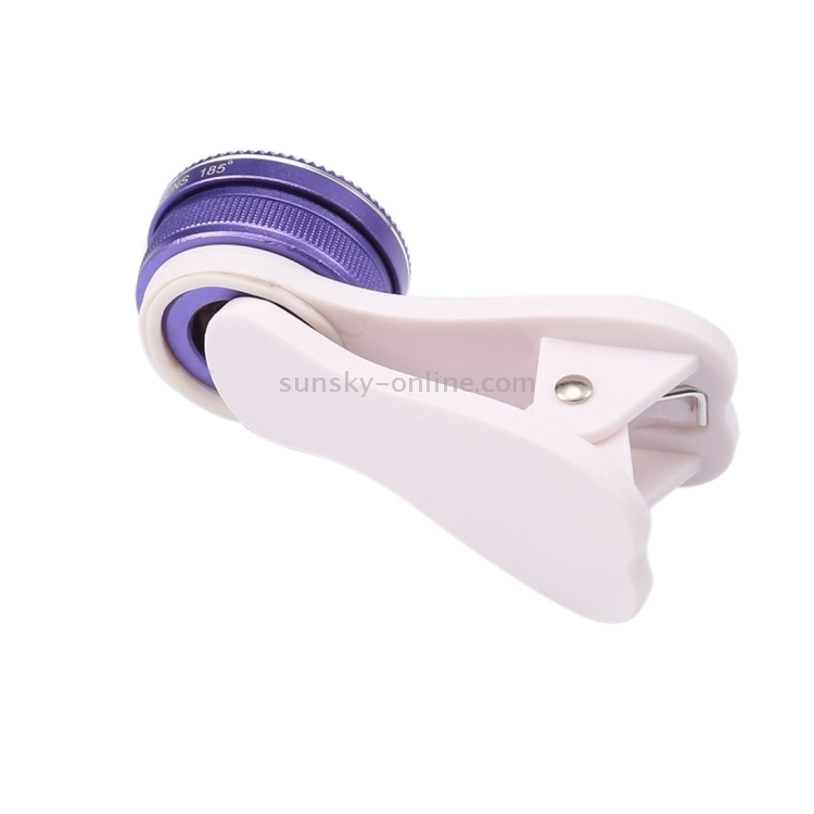 3 in 1 Universal 185 Degrees Fisheye Lens + 0.65X Super Wide Angle + 10X Macro Lens with Clip & Carrying Bag for iPhone, Samsung, HTC, Sony, Huawei, Xiaomi, Meizu(Purple) 3 in 1 Universal 185 Degrees Fisheye Lens + 0.65X Super Wide Angle + 10X Macro Lens with Clip & Carrying Bag for iPhone, Samsung, HTC, Sony, Huawei, Xiaomi, Meizu(Purple)