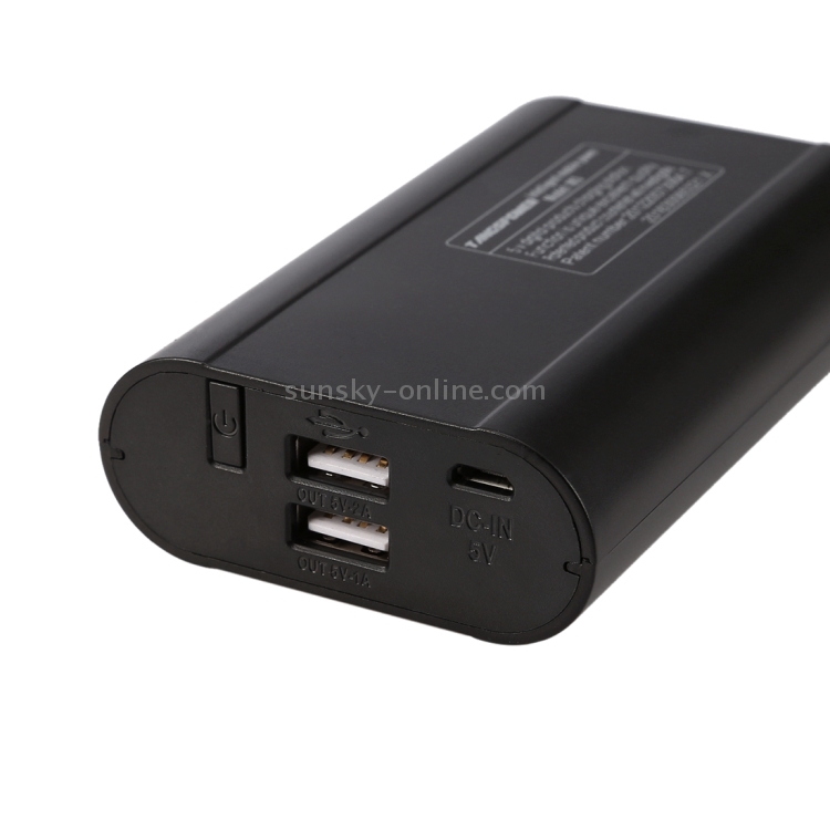 Portable High-efficiency 3 x 18650 Batteries Plastic Power Bank Shell Box with Battery Indication LCD Screen & Dual USB Output for iPhone, iPad, Samsung, LG, Sony Ericsson, MP4, PSP, Camera, Batteries Not Included(Black) Portable High-efficiency 3 x 18650 Batteries Plastic Power Bank Shell Box with Battery Indication LCD Screen & Dual USB Output for iPhone, iPad, Samsung, LG, Sony Ericsson, MP4, PSP, Camera, Batteries Not Included(Black)