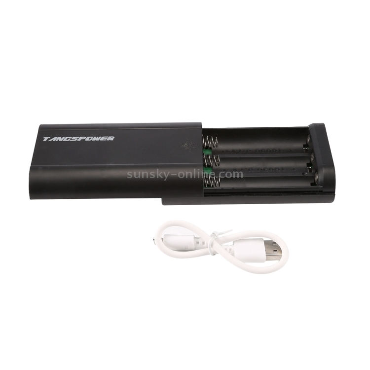 Portable High-efficiency 3 x 18650 Batteries Plastic Power Bank Shell Box with Battery Indication LCD Screen & Dual USB Output for iPhone, iPad, Samsung, LG, Sony Ericsson, MP4, PSP, Camera, Batteries Not Included(Black) Portable High-efficiency 3 x 18650 Batteries Plastic Power Bank Shell Box with Battery Indication LCD Screen & Dual USB Output for iPhone, iPad, Samsung, LG, Sony Ericsson, MP4, PSP, Camera, Batteries Not Included(Black)