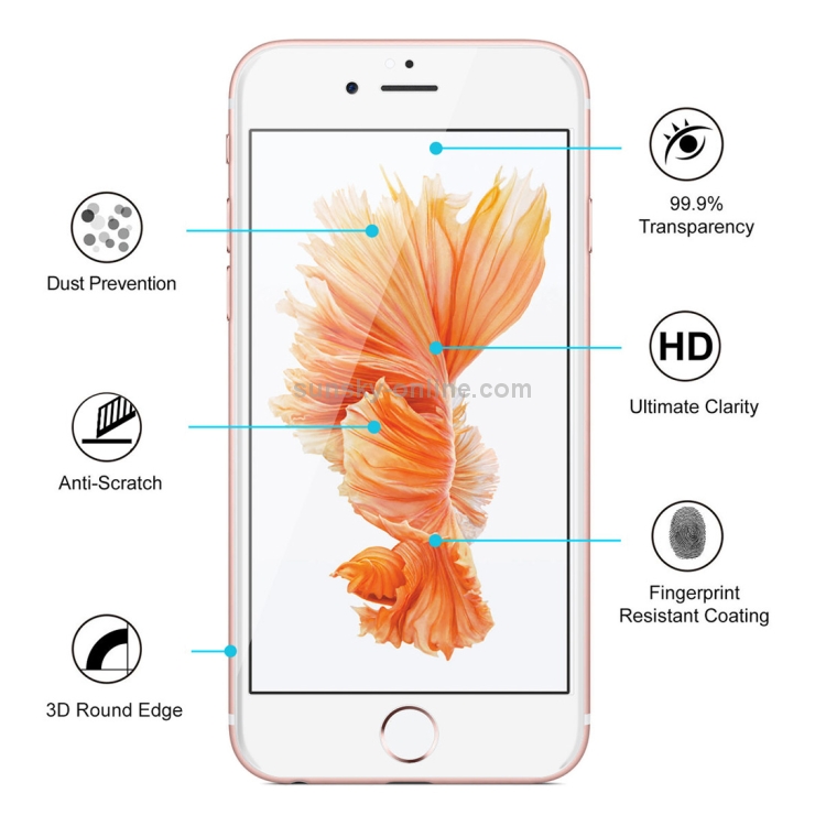 ENKAY Hat-Prince 0.26mm 9H Surface Hardness 6D Curved Edge Full Screen Tempered Glass Film for iPhone 6 & 6s(White) ENKAY Hat-Prince 0.26mm 9H Surface Hardness 6D Curved Edge Full Screen Tempered Glass Film for iPhone 6 & 6s(White)