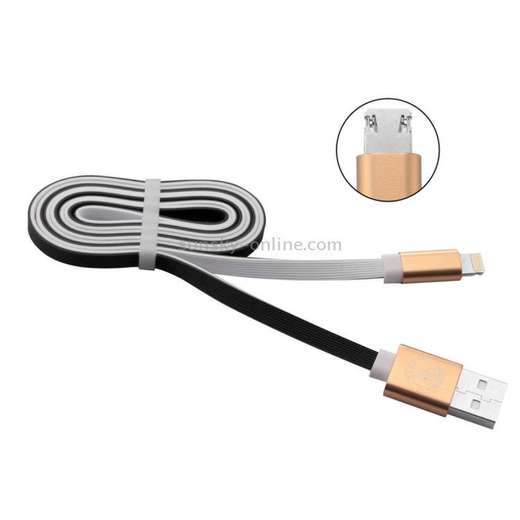ENKAY Hat-Prince Noodle Style 2A Micro USB & 8 Pin to USB 2.0 Data / Charger Cable ENKAY Hat-Prince Noodle Style 2A Micro USB & 8 Pin to USB 2.0 Data / Charger Cable
