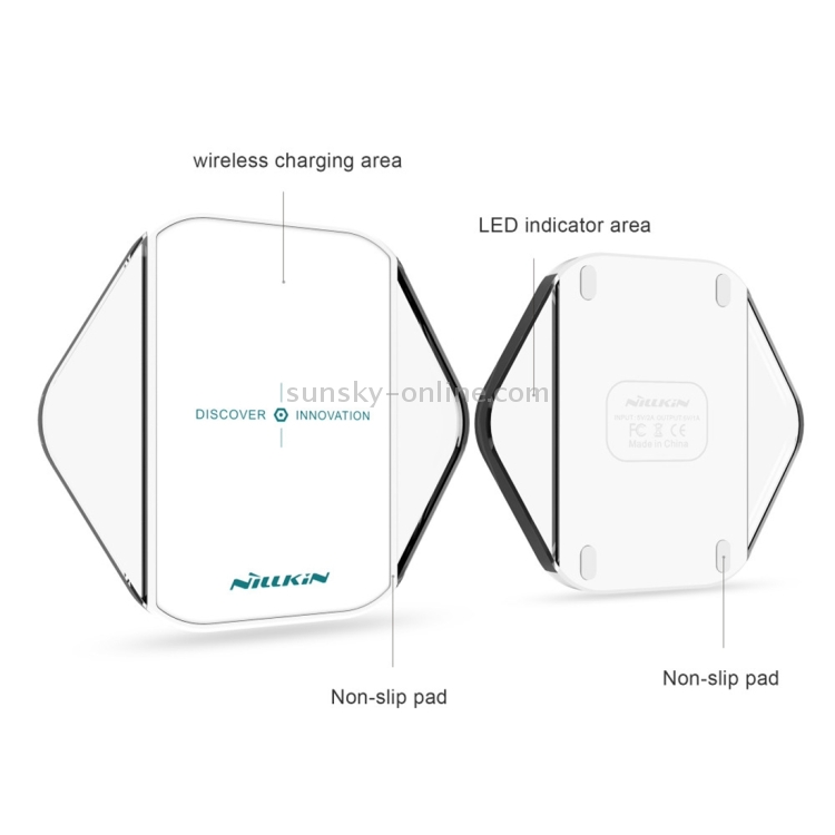NILLKIN Magic Cube QI Standard Smart Recognition 5W Hexagonal Wireless Charger with Blue Indicator NILLKIN Magic Cube QI Standard Smart Recognition 5W Hexagonal Wireless Charger with Blue Indicator