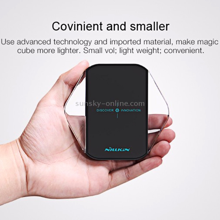 NILLKIN Magic Cube QI Standard Smart Recognition 5W Hexagonal Wireless Charger with Blue Indicator NILLKIN Magic Cube QI Standard Smart Recognition 5W Hexagonal Wireless Charger with Blue Indicator
