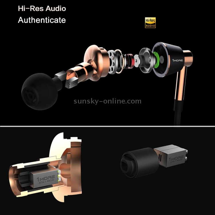 Original Xiaomi 1MORE Three Drivers (Single Moving Coil + Dual Moving Iron) Smart Wired Control In-Ear Earphone Ear Cup Original Xiaomi 1MORE Three Drivers (Single Moving Coil + Dual Moving Iron) Smart Wired Control In-Ear Earphone Ear Cup