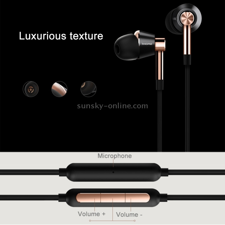 Original Xiaomi 1MORE Three Drivers (Single Moving Coil + Dual Moving Iron) Smart Wired Control In-Ear Earphone Ear Cup Original Xiaomi 1MORE Three Drivers (Single Moving Coil + Dual Moving Iron) Smart Wired Control In-Ear Earphone Ear Cup