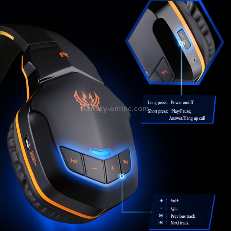 KOTION EACH B3505 Wireless Bluetooth V4.1+EDR Stereo Gaming Headphone Headset with Mic