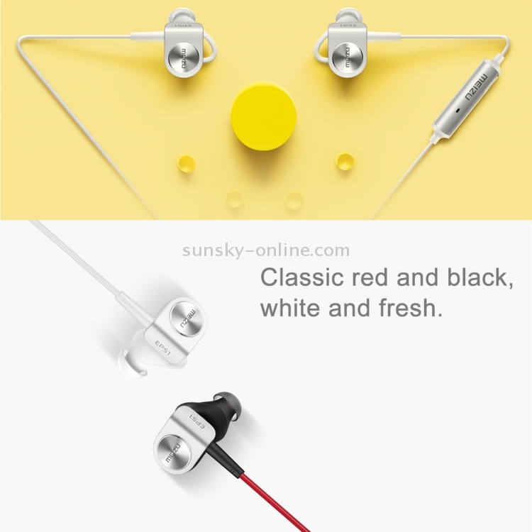 Original Meizu EP51 55CM High Quality Stereo Wireless Sports Bluetooth Earphone Bluetooth In-ear Headphone with Microphone & Four Sizes(S/M/L/XL) Silicone Earcaps & One Collecting Bag & Magnetic Function for iPhone & Android Smart Phones or Other Bluetoot Original Meizu EP51 55CM High Quality Stereo Wireless Sports Bluetooth Earphone Bluetooth In-ear Headphone with Microphone & Four Sizes(S/M/L/XL) Silicone Earcaps & One Collecting Bag & Magnetic Function for iPhone & Android Smart Phones or Other Bluetoot