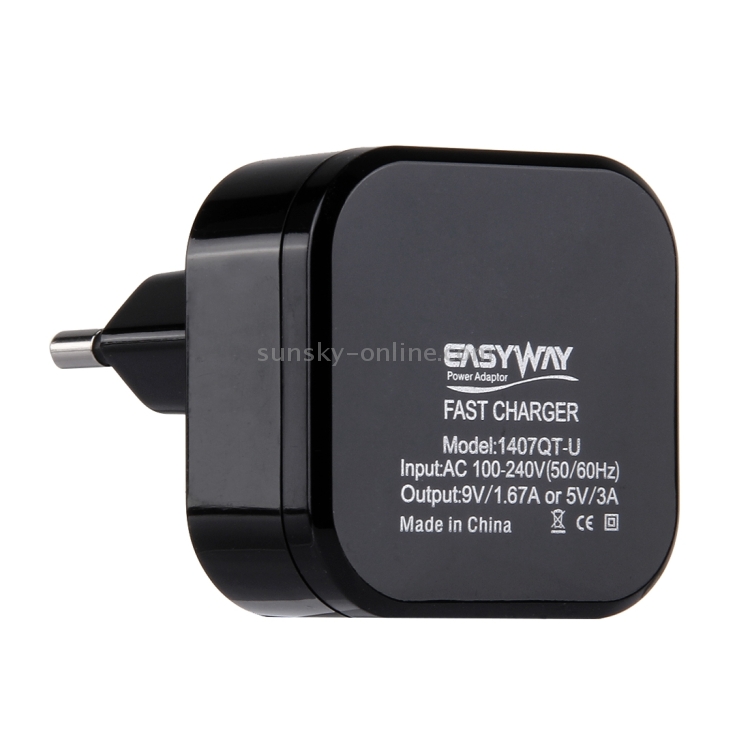 9V / 1.67A or 5V / 3A High Compatibility USB Charger 9V / 1.67A or 5V / 3A High Compatibility USB Charger