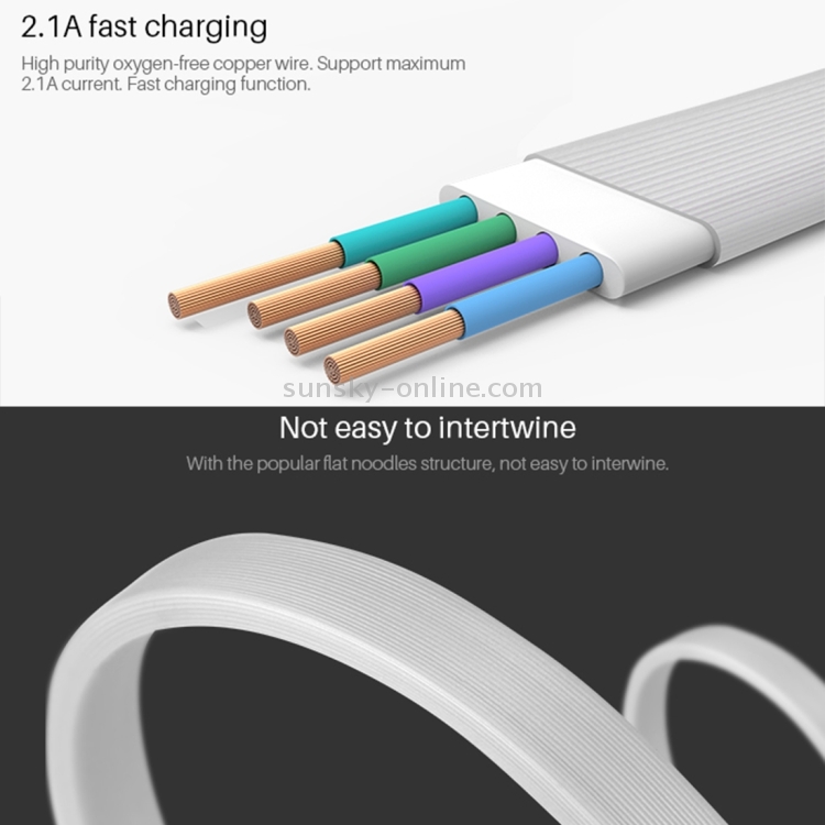 NILLKIN 1m 2.1A Plus III Cable 8 Pin(Double Sided Reverse Plug) & Micro USB to USB 2.0 Soft TPE Data Sync Charging Cable NILLKIN 1m 2.1A Plus III Cable 8 Pin(Double Sided Reverse Plug) & Micro USB to USB 2.0 Soft TPE Data Sync Charging Cable