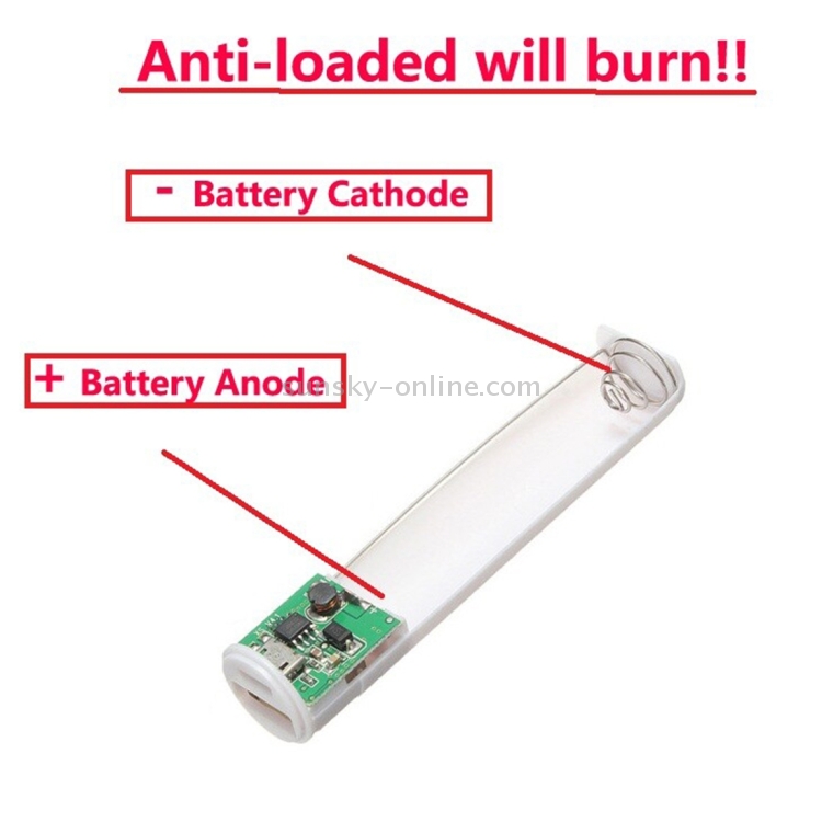 DIY Single 18650 Battery (Not Included) Power Bank Shell Box with 1A USB Output, Random Color Delivery DIY Single 18650 Battery (Not Included) Power Bank Shell Box with 1A USB Output, Random Color Delivery