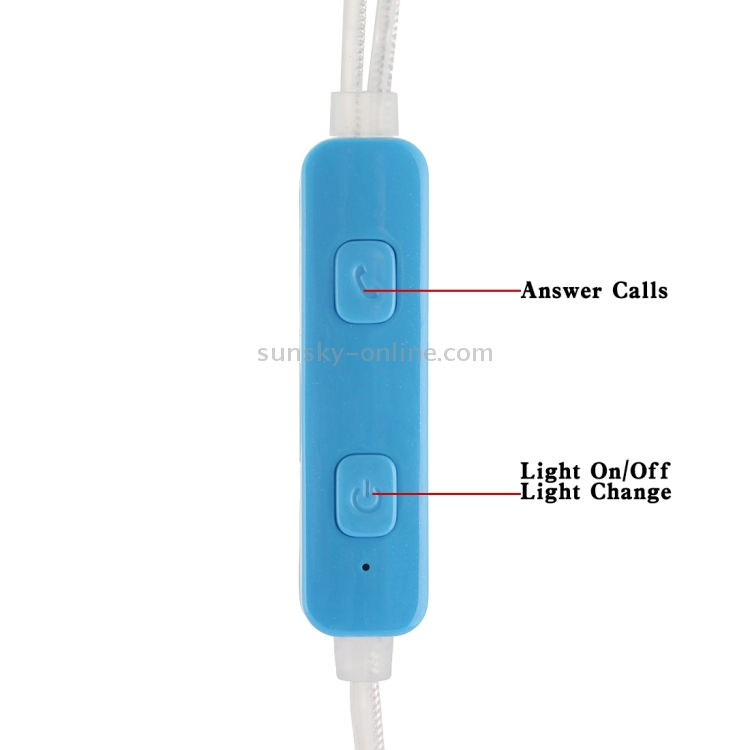 LOUIS Color Change LED Wired Control In-Ear HiFi Earphone Stereo Bass Ear Cup LOUIS Color Change LED Wired Control In-Ear HiFi Earphone Stereo Bass Ear Cup