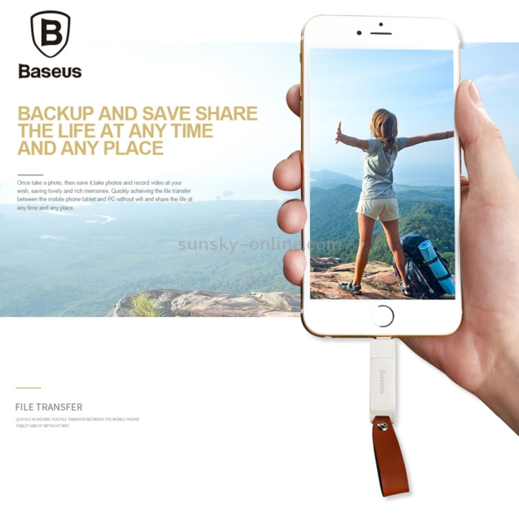 Baseus Mini Apple MFi 32GB 8pin to USB 2.0 Flash Disk Drive for iPhone & iPad & iPod(Chrome) Baseus Mini Apple MFi 32GB 8pin to USB 2.0 Flash Disk Drive for iPhone & iPad & iPod(Chrome)