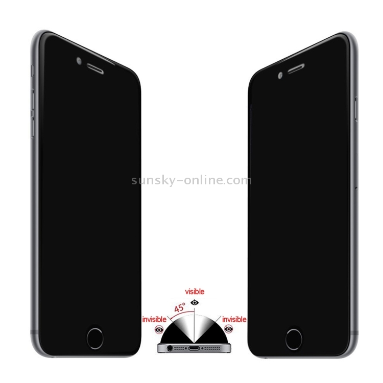 ENKAY for iPhone 6 & 6s Hat-Prince 0.26mm 9H+ Surface Hardness 2.5D Privacy Anti-glare Non-full Tempered Glass Film