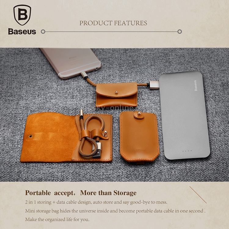 Baseus 30cm Vina Series Portable 8pin to USB Data Sync Charging Cable with Mini Collecting Case Bag for iPhone & iPad & iPod Baseus 30cm Vina Series Portable 8pin to USB Data Sync Charging Cable with Mini Collecting Case Bag for iPhone & iPad & iPod
