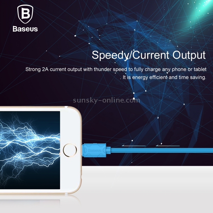 Baseus 1M High Speed 8pin to USB 2.0 Yawen Cable USB Data Sync Charging Cable for iPhone 6 Plus / 6s Plus / 6 / 6s / 5 / 5S / 5C & iPad Pro / Air 2 / Air / mini 4 / 3 / 2 / 1 & iPod Nano 7 / Touch(Blue) Baseus 1M High Speed 8pin to USB 2.0 Yawen Cable USB Data Sync Charging Cable for iPhone 6 Plus / 6s Plus / 6 / 6s / 5 / 5S / 5C & iPad Pro / Air 2 / Air / mini 4 / 3 / 2 / 1 & iPod Nano 7 / Touch(Blue)