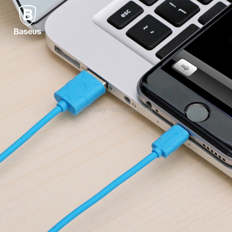 Baseus 1M High Speed 8pin to USB 2.0 Yawen Cable USB Data Sync Charging Cable for iPhone 6 Plus / 6s Plus / 6 / 6s / 5 / 5S / 5C & iPad Pro / Air 2 / Air / mini 4 / 3 / 2 / 1 & iPod Nano 7 / Touch(Blue) Baseus 1M High Speed 8pin to USB 2.0 Yawen Cable USB Data Sync Charging Cable for iPhone 6 Plus / 6s Plus / 6 / 6s / 5 / 5S / 5C & iPad Pro / Air 2 / Air / mini 4 / 3 / 2 / 1 & iPod Nano 7 / Touch(Blue)