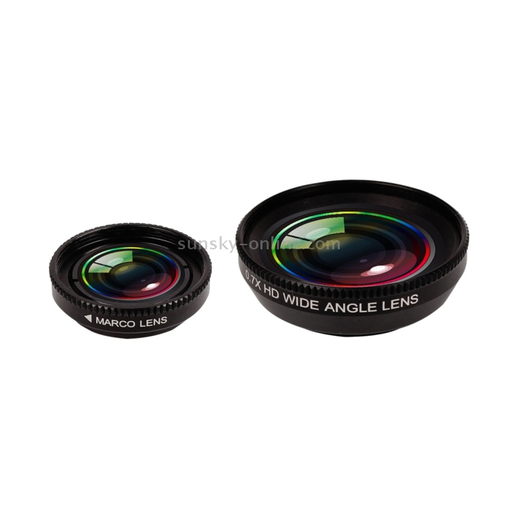 2 in 1 Universal Phone Lens 0.7X Super Wide Angle + 12X Macro Lens with Clip 2 in 1 Universal Phone Lens 0.7X Super Wide Angle + 12X Macro Lens with Clip