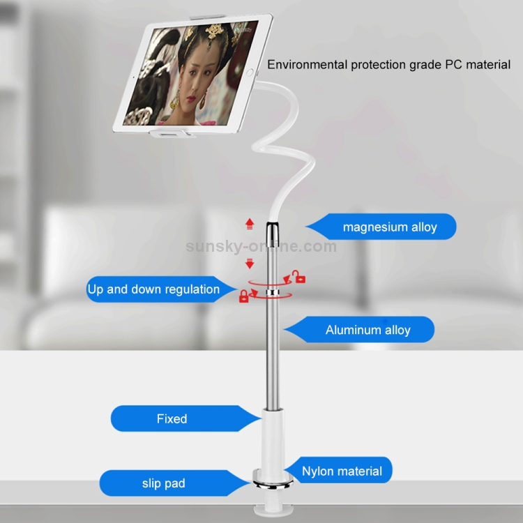 JOYROOM JR-ZS132 Universal Creative Flexible Long Arm Lazy Clamp Clip Bracket Desktop Headboard Holder JOYROOM JR-ZS132 Universal Creative Flexible Long Arm Lazy Clamp Clip Bracket Desktop Headboard Holder
