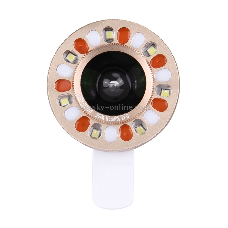Universal 0.4X Wide Angle Multi-function LED Flash Light Phone Lens with Clip Universal 0.4X Wide Angle Multi-function LED Flash Light Phone Lens with Clip