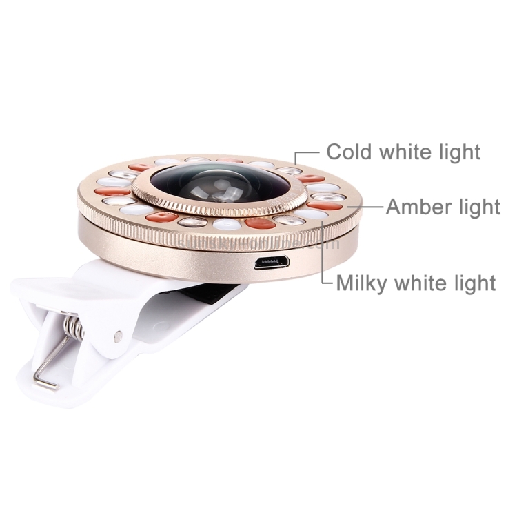 Universal 0.4X Wide Angle Multi-function LED Flash Light Phone Lens with Clip Universal 0.4X Wide Angle Multi-function LED Flash Light Phone Lens with Clip