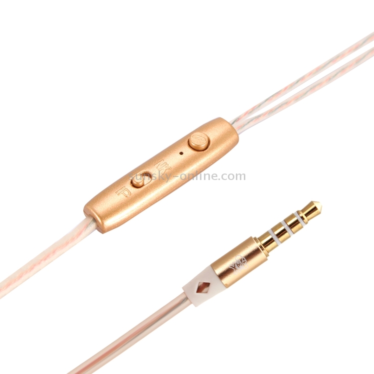 ENKAY Hat Prince Perfume Style In-Ear Stereo Earphone with Wire Control + MIC, Support Answering and Rejecting Call for iPhone, iPad, iPod, Samsung, HTC, Sony(Gold) ENKAY Hat Prince Perfume Style In-Ear Stereo Earphone with Wire Control + MIC, Support Answering and Rejecting Call for iPhone, iPad, iPod, Samsung, HTC, Sony(Gold)