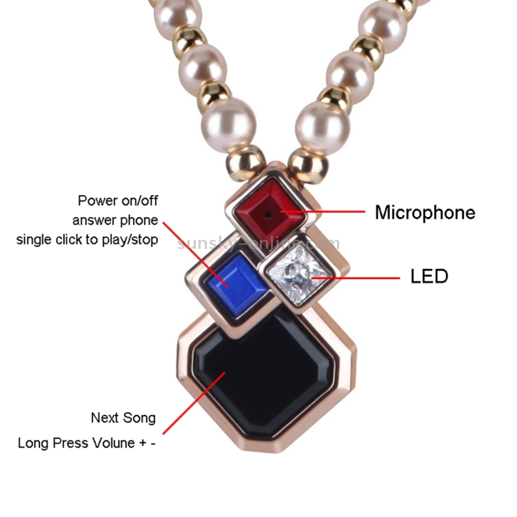 BL-100 Pearl Necklace-like True Stereo Bluetooth 4.1 In-Ear Earphone Headset BL-100 Pearl Necklace-like True Stereo Bluetooth 4.1 In-Ear Earphone Headset