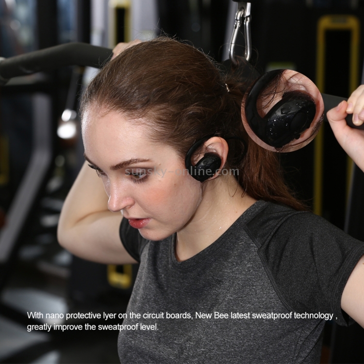 New Bee NB-7 Sweatproof Wireless Bluetooth 4.1 Snail Bionic Stereo In-ear Headphone Sports Headset with Microphone New Bee NB-7 Sweatproof Wireless Bluetooth 4.1 Snail Bionic Stereo In-ear Headphone Sports Headset with Microphone