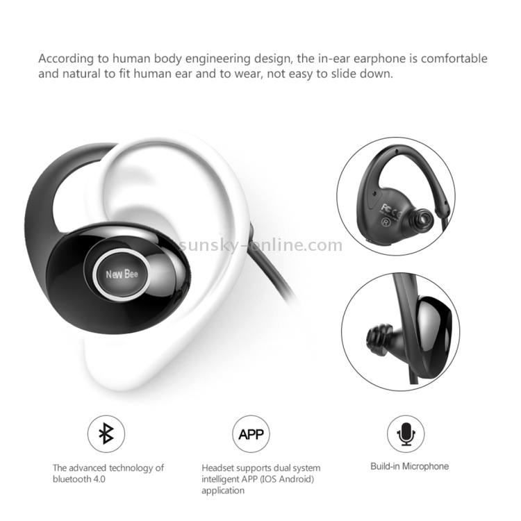 New Bee NB 7 Sweatproof Wireless Bluetooth 4.1 Snail Bionic Stereo