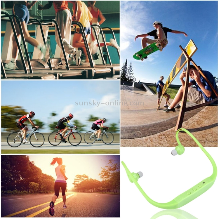 506 Life Waterproof Sweatproof Stereo Wireless Sports Earbud Earphone In-ear Headphone Headset with Micro SD Card Slot
