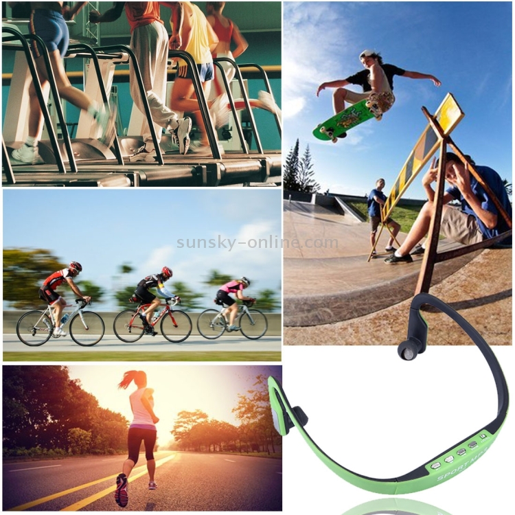 508 Life Waterproof Sweatproof Stereo Wireless Sports Earbud Earphone In-ear Headphone Headset with Micro SD Card Slot
