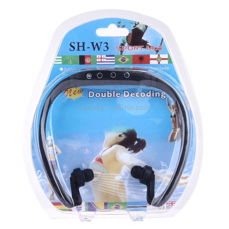 SH-W3 Life Waterproof Sweatproof Stereo Sports Earbud Earphone In-ear Headphone Headset with Micro SD / TF Card SH-W3 Life Waterproof Sweatproof Stereo Sports Earbud Earphone In-ear Headphone Headset with Micro SD / TF Card