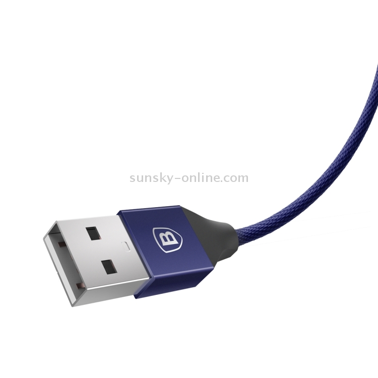 Baseus 1.8m 2A Yiven Cable Woven Style Metal Head 8 Pin to USB Data Sync Charging Cable for iPhone & iPad & iPod(Dark Blue) Baseus 1.8m 2A Yiven Cable Woven Style Metal Head 8 Pin to USB Data Sync Charging Cable for iPhone & iPad & iPod(Dark Blue)
