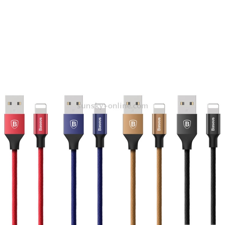 Baseus 1.8m 2A Yiven Cable Woven Style Metal Head 8 Pin to USB Data Sync Charging Cable for iPhone & iPad & iPod(Dark Blue) Baseus 1.8m 2A Yiven Cable Woven Style Metal Head 8 Pin to USB Data Sync Charging Cable for iPhone & iPad & iPod(Dark Blue)