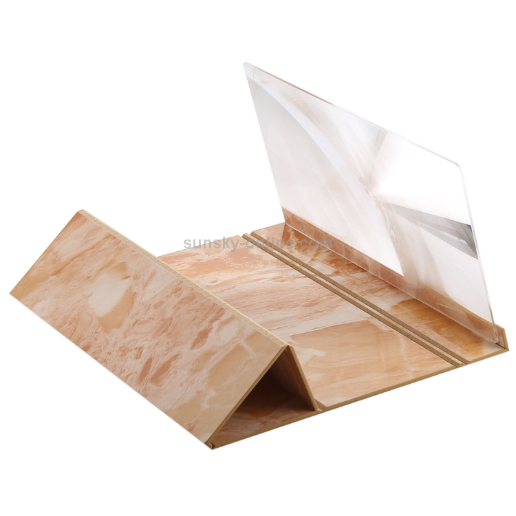 12.0 inch Universal Foldable Portable Wood + Organic Glass Eyeshield 3D Video Mobile Phone Screen Magnifier Bracket Enlarge with Holder for All Smartphones, Size: 260*190*8mm 12.0 inch Universal Foldable Portable Wood + Organic Glass Eyeshield 3D Video Mobile Phone Screen Magnifier Bracket Enlarge with Holder for All Smartphones, Size: 260*190*8mm