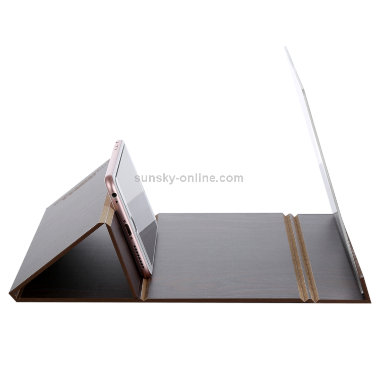 12.0 inch Universal Foldable Portable Wood + Organic Glass Eyeshield 3D Video Mobile Phone Screen Magnifier Bracket Enlarge with Holder for All Smartphones, Size: 260*190*8mm 12.0 inch Universal Foldable Portable Wood + Organic Glass Eyeshield 3D Video Mobile Phone Screen Magnifier Bracket Enlarge with Holder for All Smartphones, Size: 260*190*8mm