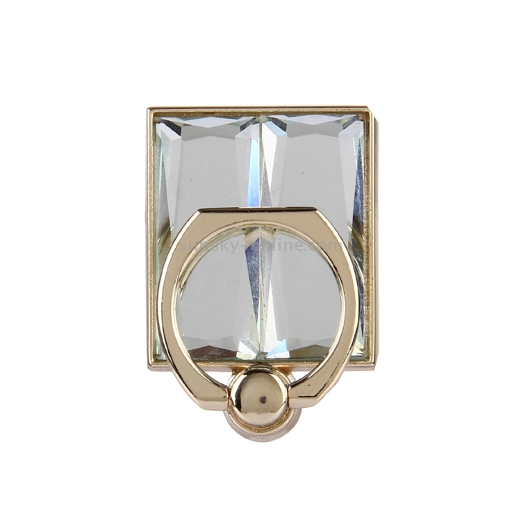 Crystal Square Diamond Encrusted Ring Phone Holder for iPhone / Huawei / Samsung / HTC / Sony / LG Mobile Phone(Gold) Crystal Square Diamond Encrusted Ring Phone Holder for iPhone / Huawei / Samsung / HTC / Sony / LG Mobile Phone(Gold)