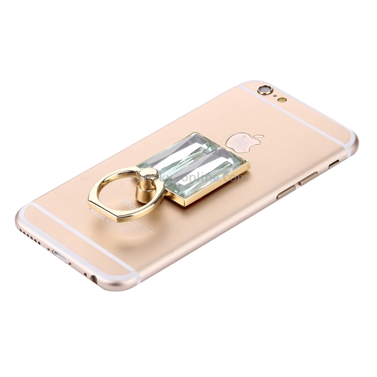 Crystal Square Diamond Encrusted Ring Phone Holder for iPhone / Huawei / Samsung / HTC / Sony / LG Mobile Phone(Gold) Crystal Square Diamond Encrusted Ring Phone Holder for iPhone / Huawei / Samsung / HTC / Sony / LG Mobile Phone(Gold)
