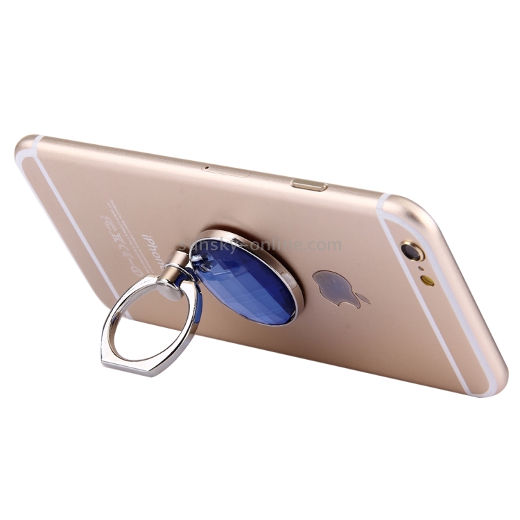 Blue Crystal Diamond Encrusted Ring Phone Holder for iPhone / Huawei / Samsung / HTC / Sony / LG Mobile Phone(Silver) Blue Crystal Diamond Encrusted Ring Phone Holder for iPhone / Huawei / Samsung / HTC / Sony / LG Mobile Phone(Silver)