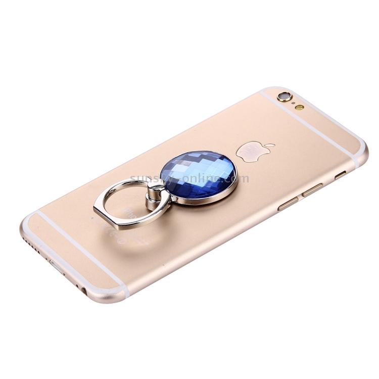 Blue Crystal Diamond Encrusted Ring Phone Holder for iPhone / Huawei / Samsung / HTC / Sony / LG Mobile Phone(Silver) Blue Crystal Diamond Encrusted Ring Phone Holder for iPhone / Huawei / Samsung / HTC / Sony / LG Mobile Phone(Silver)