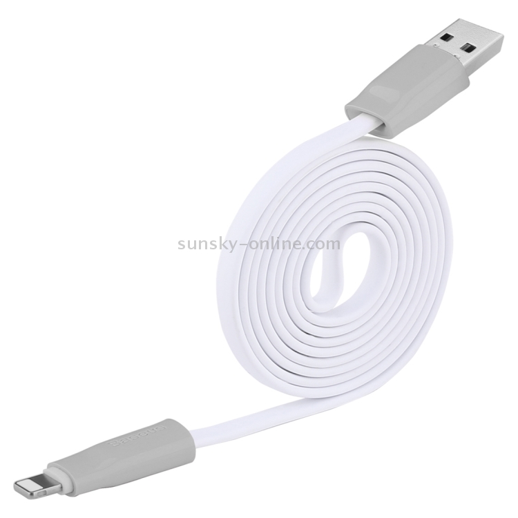 Baseus 1M 2.1A Ice Cream BC1.2 Quick Charge Cable 8pin to USB TPE Data Sync Cable Charging Cable for iPhone & iPad & iPod(Silver) Baseus 1M 2.1A Ice Cream BC1.2 Quick Charge Cable 8pin to USB TPE Data Sync Cable Charging Cable for iPhone & iPad & iPod(Silver)