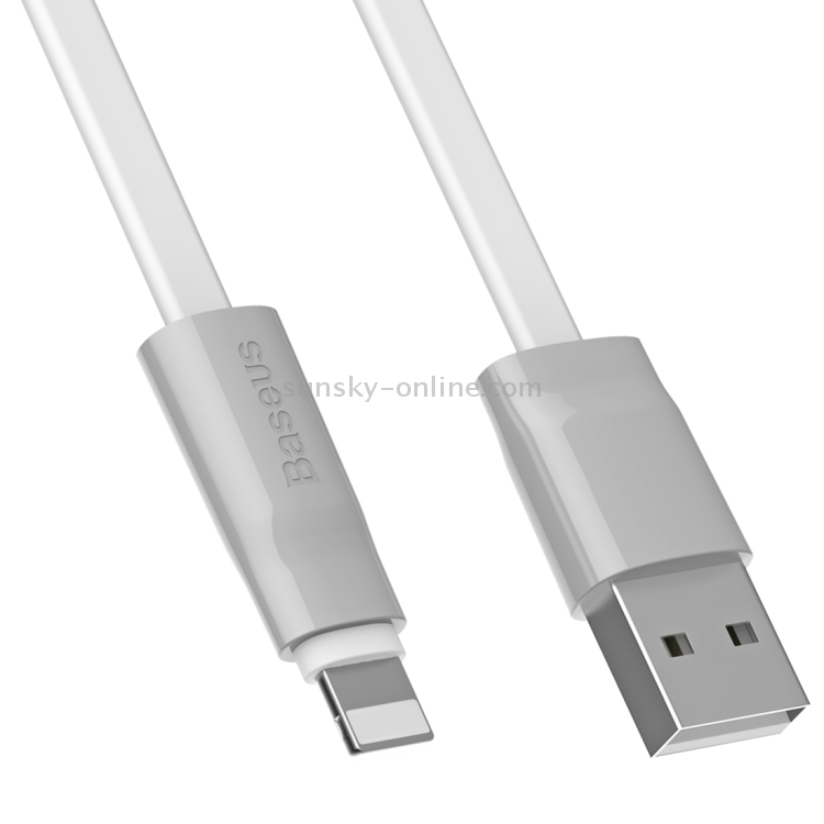 Baseus 1M 2.1A Ice Cream BC1.2 Quick Charge Cable 8pin to USB TPE Data Sync Cable Charging Cable for iPhone & iPad & iPod(Silver) Baseus 1M 2.1A Ice Cream BC1.2 Quick Charge Cable 8pin to USB TPE Data Sync Cable Charging Cable for iPhone & iPad & iPod(Silver)