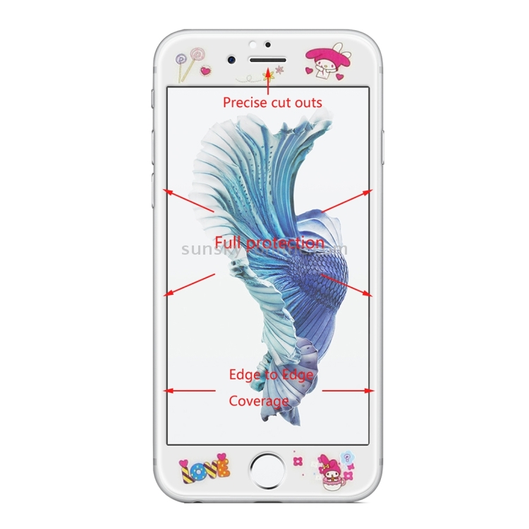 ENKAY Hat-Prince for iPhone 6 & 6s Rabbit Pattern 0.15mm Ultra-thin 9H Surface Hardness 3D Explosion-proof Full Screen Carbon Fiber Soft Edges Tempered Glass Screen Film ENKAY Hat-Prince for iPhone 6 & 6s Rabbit Pattern 0.15mm Ultra-thin 9H Surface Hardness 3D Explosion-proof Full Screen Carbon Fiber Soft Edges Tempered Glass Screen Film
